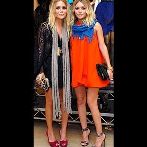 Elizabeth and James one shoulder parachute dress